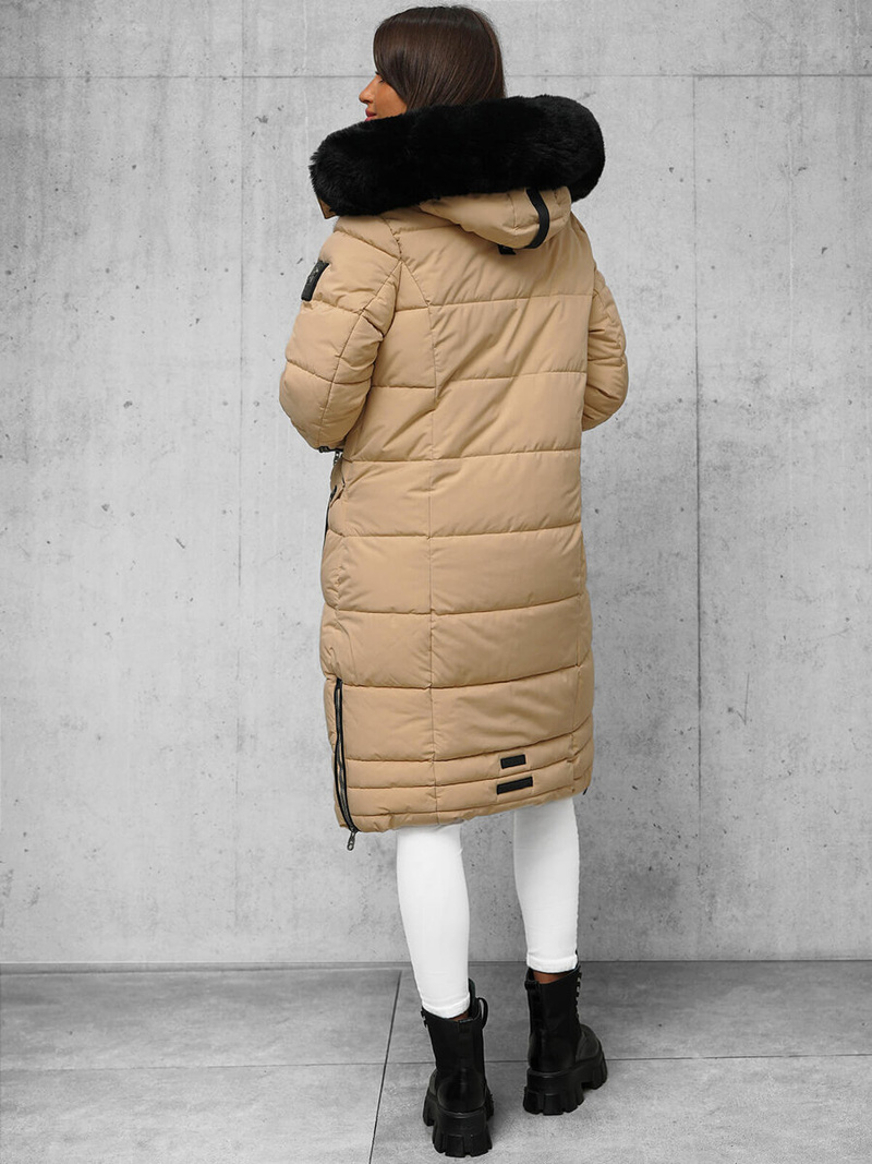 Smėlinis moteriška striukė OZONEE O/W377