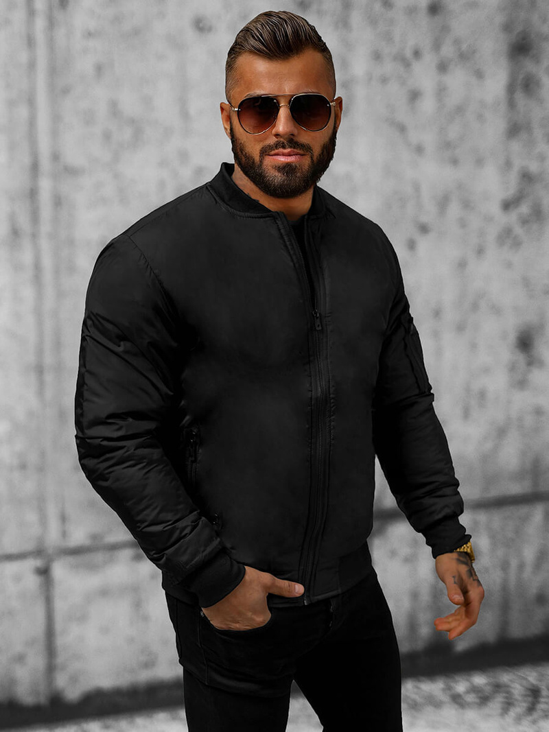 Juoda vyriška striukė OZONEE JS/AK95Z