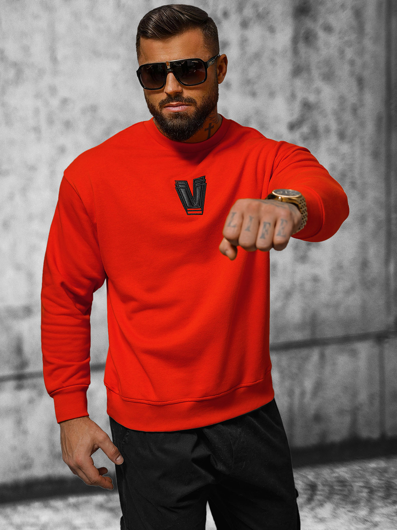 Raudona džemperis OZONEE O/SWE23034