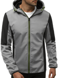 Pilka vyriška softshelte striukė OZONEE JS/KS2214