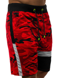 Raudoni vyriški šortai OZONEE JS/KK300160