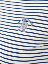 Baltai-granatinė moteriški marškinėliai OZONEE JS/R61604