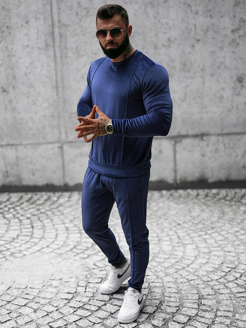 Granatinis vyriškas sportinis kostiumas OZONEE O/12129