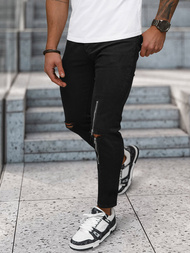 Juodai vyriški džinsai OZONEE NB/MP0087N