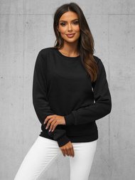 Juodas moteriškas džemperis OZONEE JS/W01Z