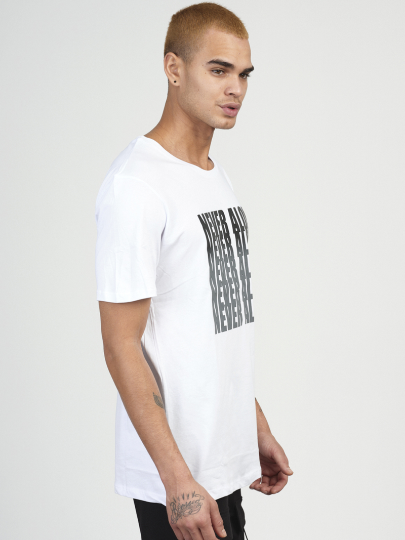 Balti vyriški marškinėliai OZONEE MR/21513