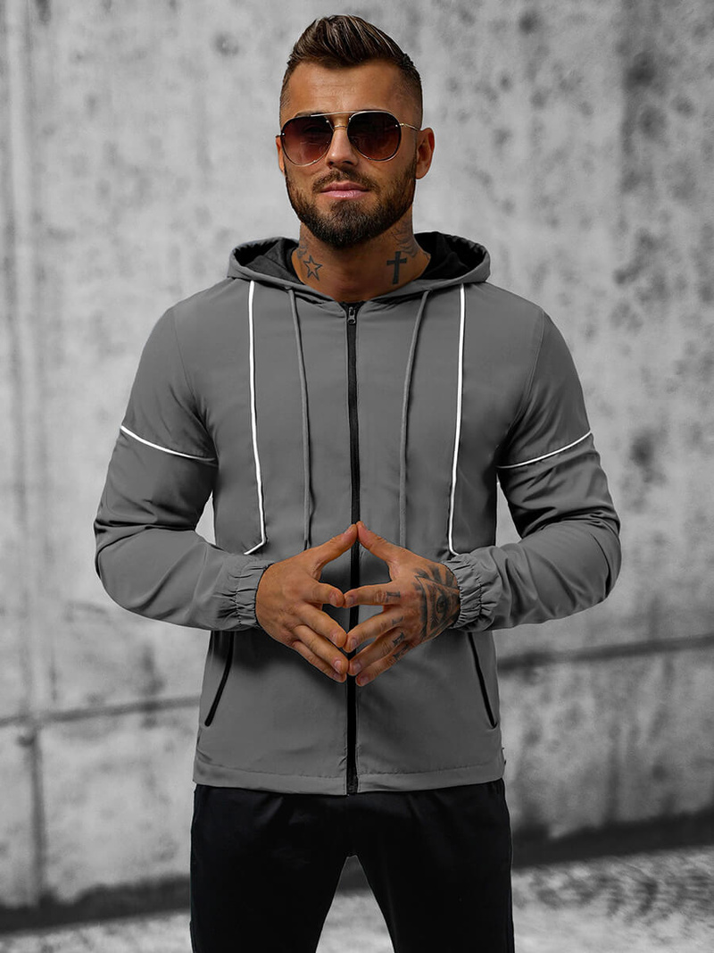 Pilka vyriška striukė OZONEE JS/M10300