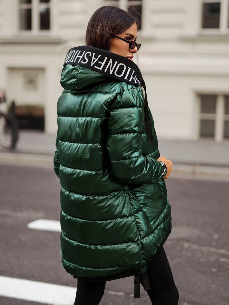 Žalia moteriška striukė OZONEE JS/5M3188/238Z