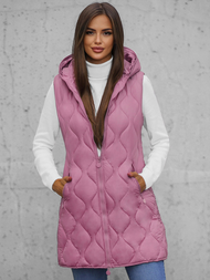 Rožinė moteriška liemenė OZONEE O/H928/38Z