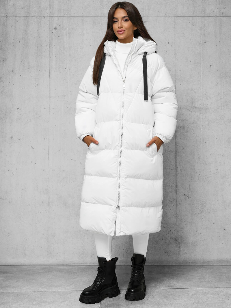 Baltas moteriška striukė OZONEE JS/5M3163/281Z