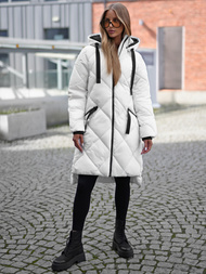 Baltas moteriška striukė OZONEE JS/5M3168/281Z