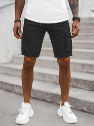 Juodi vyriški chino šortai OZONEE T/BB70010/1