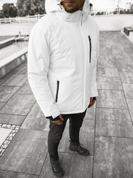 Žieminė Balta vyriška striukė OZONEE JS/HH011/45Z