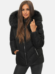 Juoda moteriška žieminė striukė OZONEE JS/M727/392