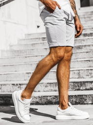 Pilki vyriški chino šortai OZONEE DJ/1007