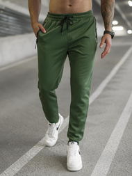 Rusvai žalsvos vyriškos sportinės kelnės OZONEE JS/17K1998/29