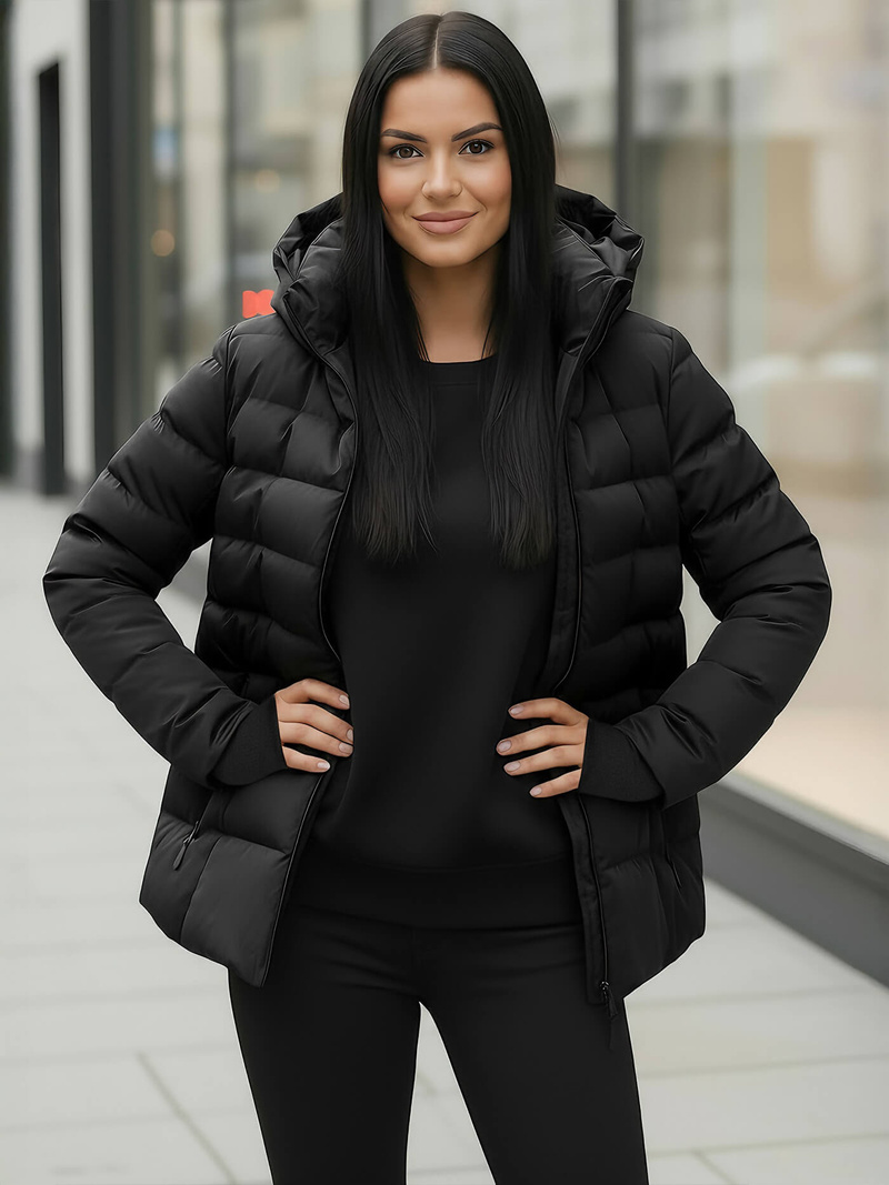 Juodi moteriška striukė OZONEE JS/M769/392