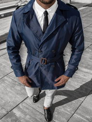 Granatinis vyriškas paltas OZONEE DJ/5622