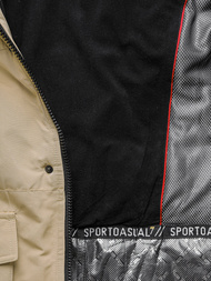 Smėlinis vyriška žieminė striukė OZONEE JS/22M322/62