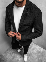 Juodas vyriškas švarkas OZONEE O/7309