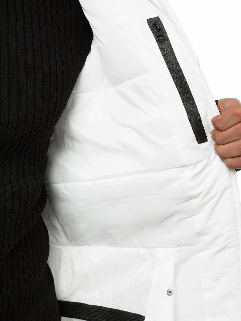 Žieminė Balta vyriška striukė OZONEE JS/HH011/45