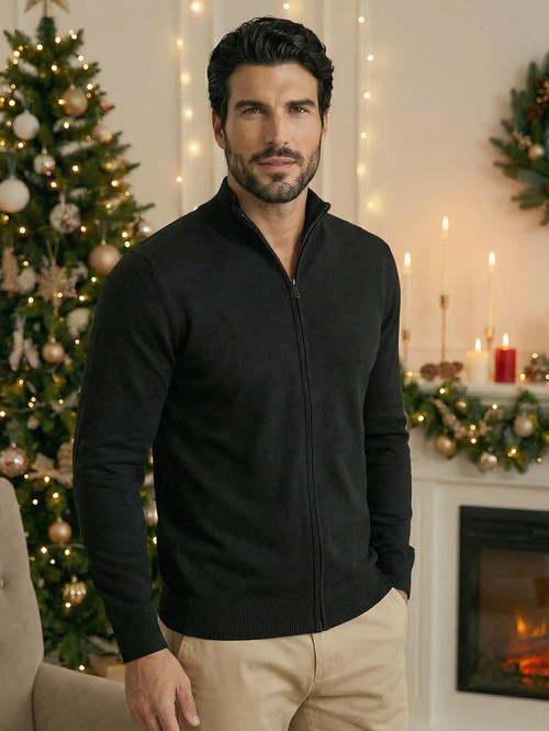 Tamsiai vyriškas megztinis OZONEE NB/MM6004/4Z