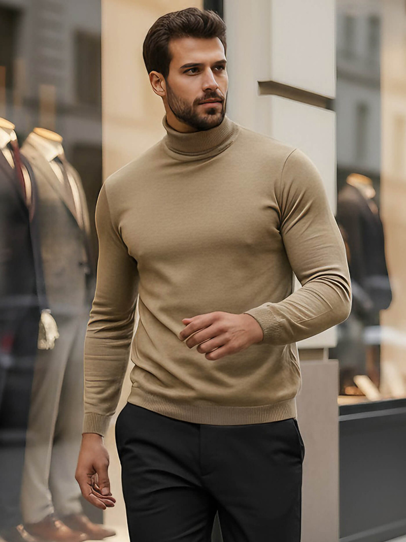 Camel spalva vyriškas megztinis OZONEE V/V24504