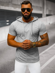 Pilkas vyriški marškinėliai OZONEE JS/8T89/2