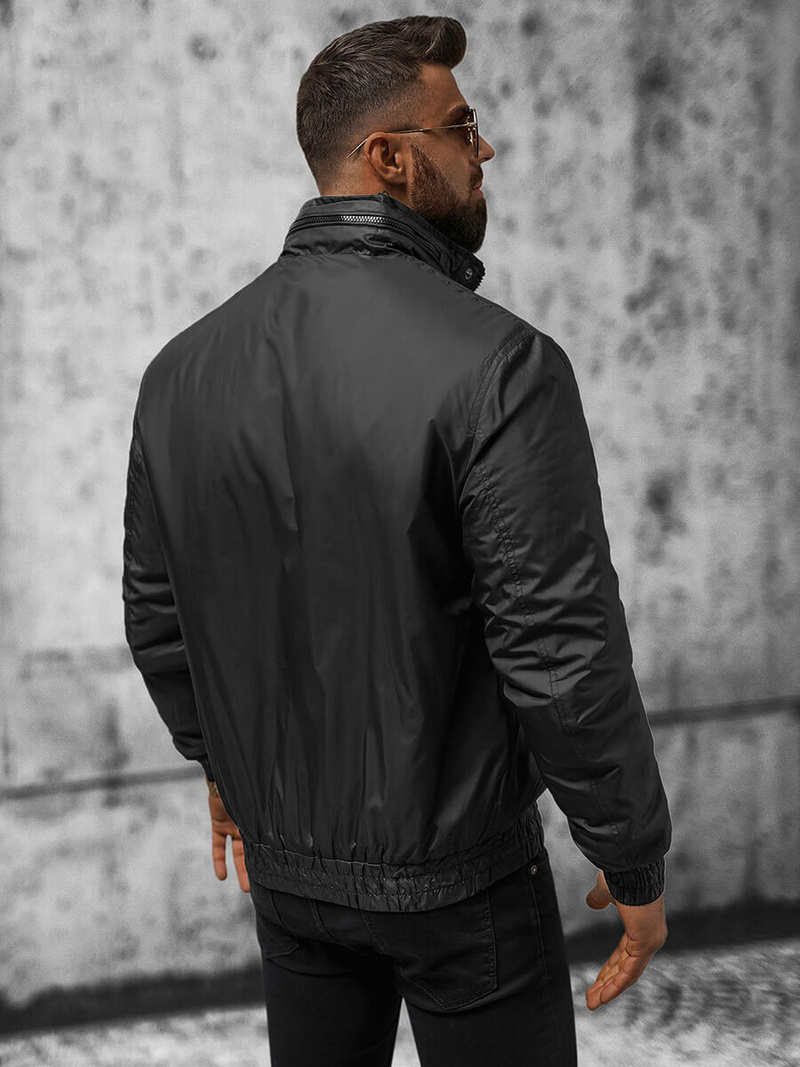 Juoda vyriška striukė OZONEE JS/5M3102/392