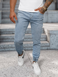 Šviesiai-mėlyni vvyriškos jogger kelnės OZONEE NB/MP0272BC