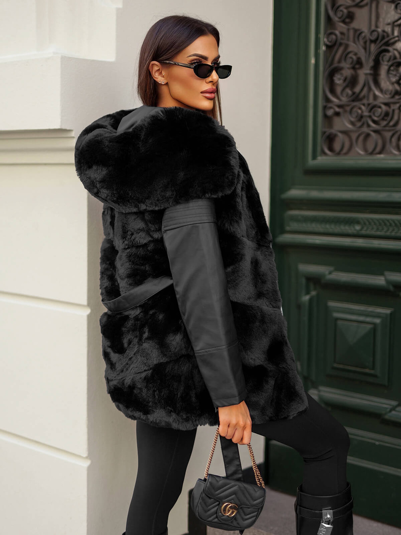 Juoda moteriška striukė OZONEE JS/11Z8090Z