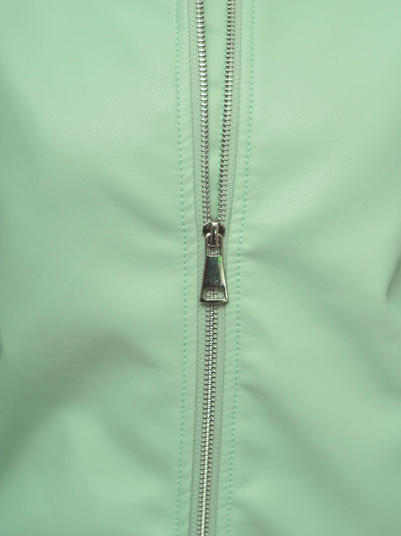 Mėtinė Moteriška Odinė Striukė OZONEE O/G116Z