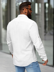 Balti vyriški marškiniai OZONEE O/V143