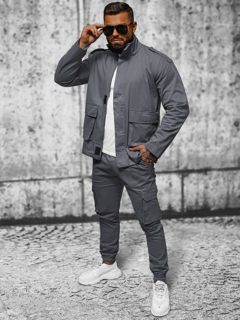 Grafitinis vyriška striukė OZONEE O/G3035