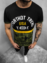 Juodi vyriški marškinėliai OZONEE JS/SS10983Z