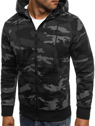 Juodas vyriškas džemperis OZONEE JS/DD131Z