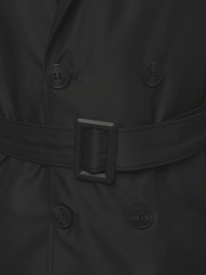 Juodas vyriškas paltas OZONEE O/5624