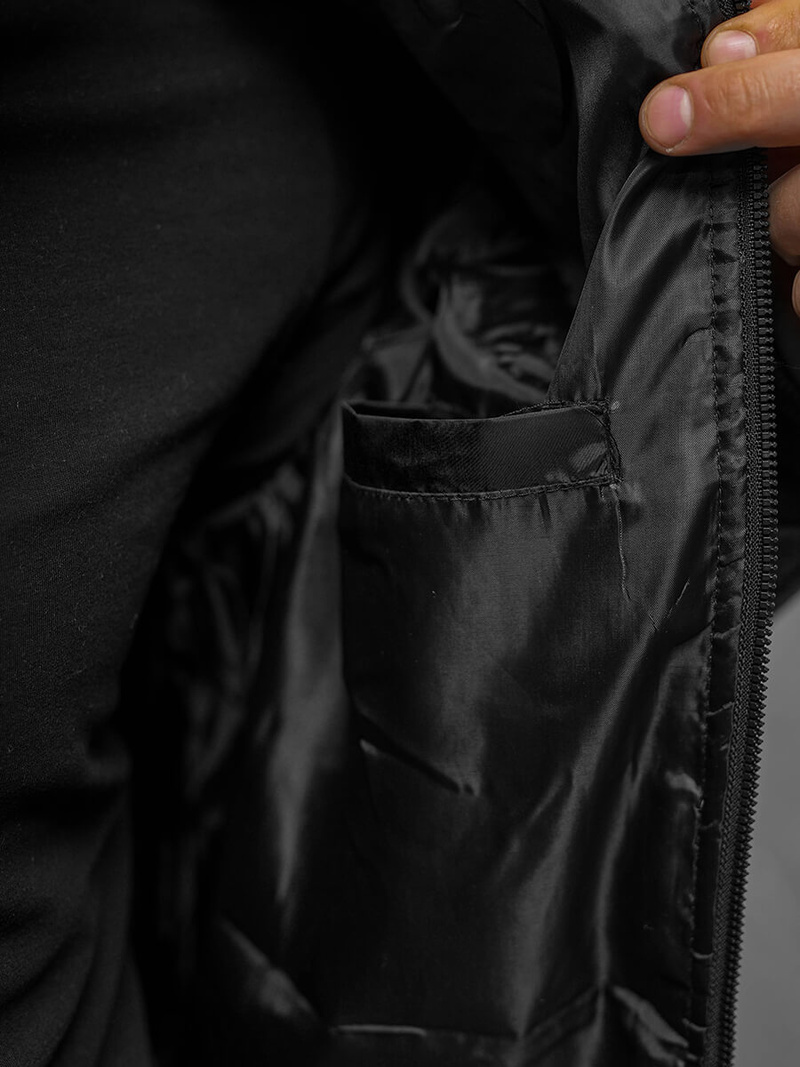 Juoda vyriška striukė OZONEE JS/8M986/392