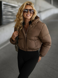 Šokoladas moteriška striukė OZONEE JS/5M3360/158