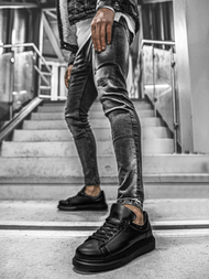 Juodi sneakers stiliaus batai OZONEE CH/257