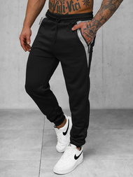 Juoda vyriškos sportinės kelnės OZONEE JS/15K1813/3