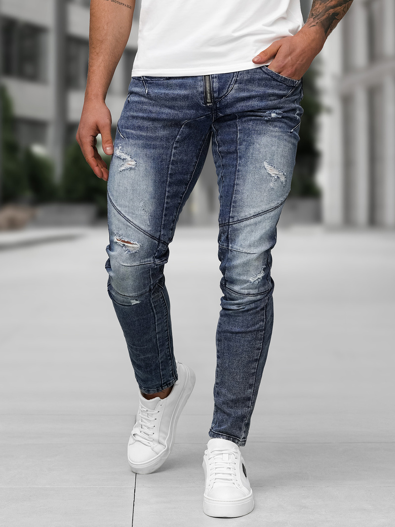 Mėlyni vyriški džinsai OZONEE NB/MP0045BZ