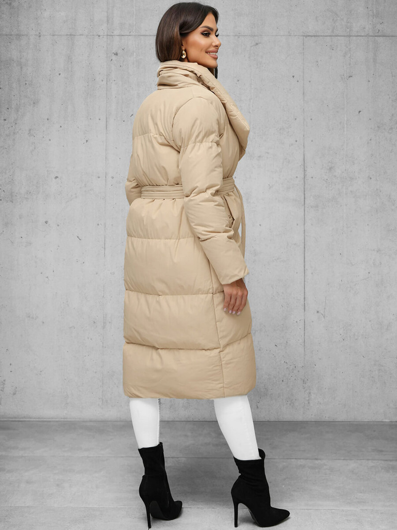 Smėlinė moteriška striukė OZONEE JS/M737/62Z