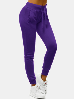 Violetinės moteriškos sportinės kelnės OZONEE JS/CK01/30