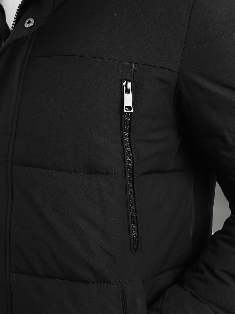 Juoda vyriška žieminė striukė OZONEE JS/25M9803/392Z