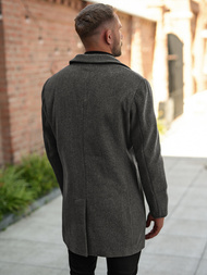 Grafitinis vyriškas paltas OZONEE JS/11Z8269