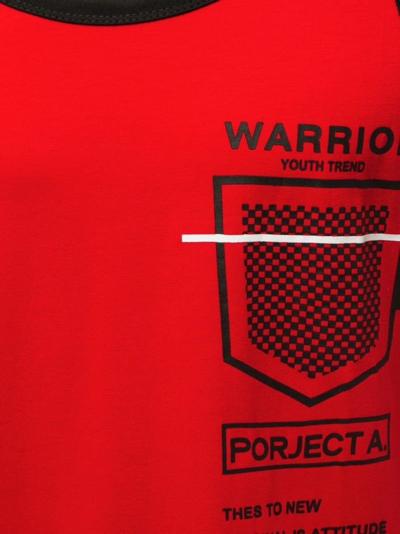 Raudoni vyriški berankoviai marškinėliai OZONEE JS/SS11076