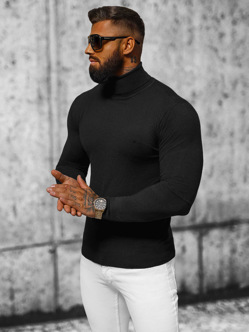 Tamsiai raudonas vyriškas megztinis OZONEE NB/MMB600/4Z