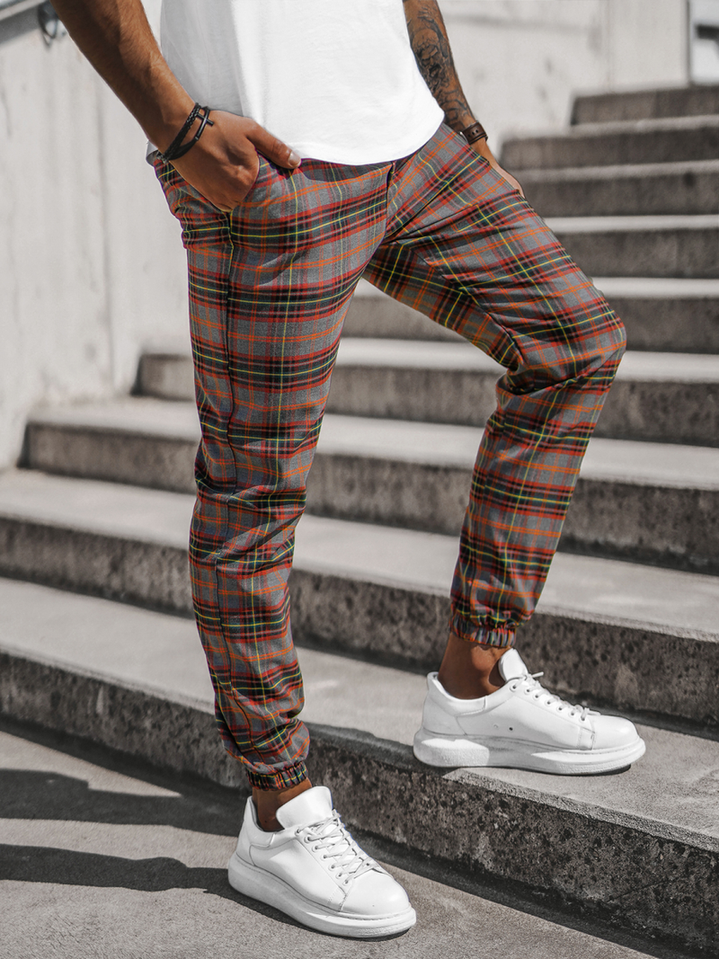 Spalvoti vyriškos chino kelnės OZONEE DJ/2284/22Z