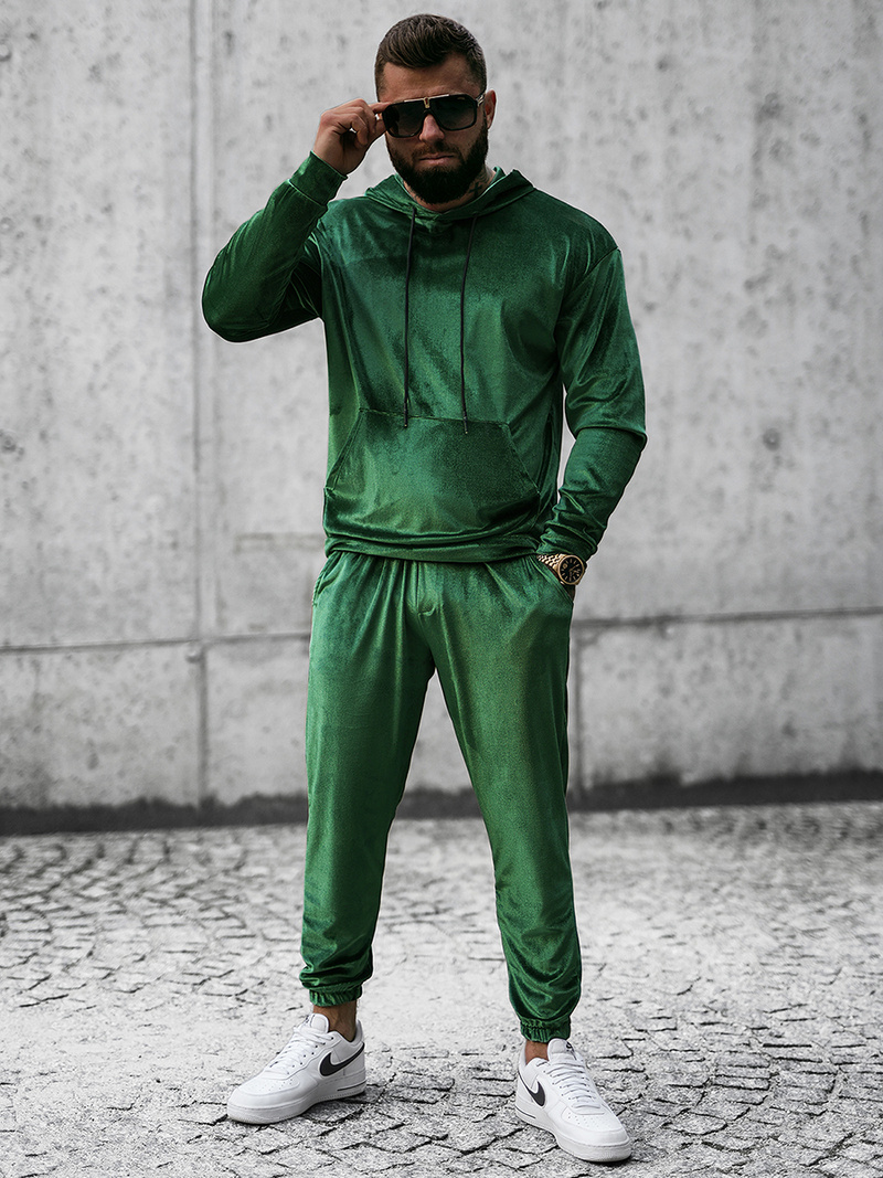 Žalias vyriškas sportinis kostiumas OZONEE O/D7517